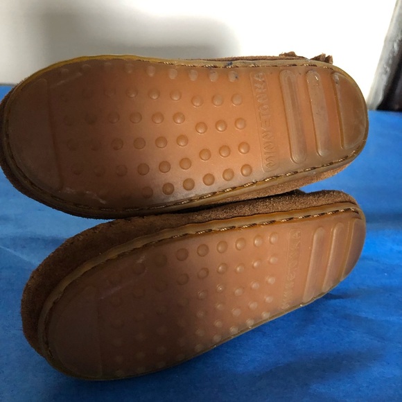 Minnetonka leather boots baby size 4 - Picture 5 of 7